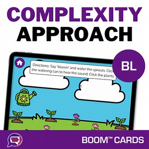 Complexity Approach Speech Therapy Activity BL Blend Boom Card 2 Element Cluster
