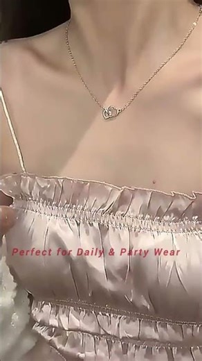 Latest Silver Love Heart Necklace 💎 | Daily & Party Wear