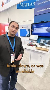 Want to see examples of AI in embedded systems? Sameer walks us through object detectors, signal analysis, and virtual sensors using AI and Simulink at #CES2026 | MATLAB