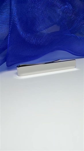 Small Short Tie Bar Silver Plated Skinny Tie Slide Clip