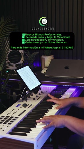 ✅Nuevos Ritmos Profesionales.✅Se puede subir y bajar la Velocidad.✅