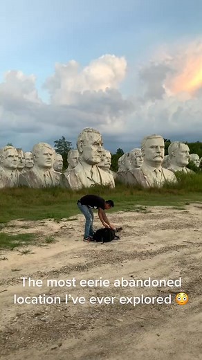 9.6K views · 71 reactions | Abandoned president statues lying in a field in the middle of nowhere. #abandonmentissues #urbexbelgium #urbex #haunted | Abandoned Places | Facebook