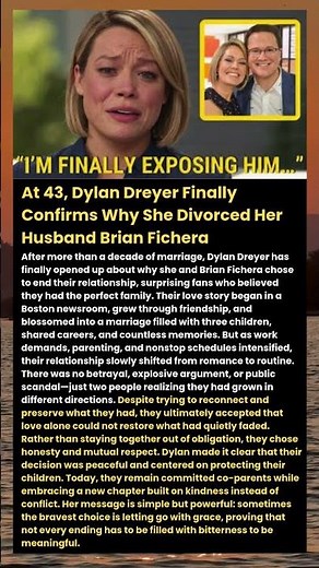 At 43, Dylan Dreyer Finally Confirms Why She Divorced Her Husband Brian Fichera#shorts