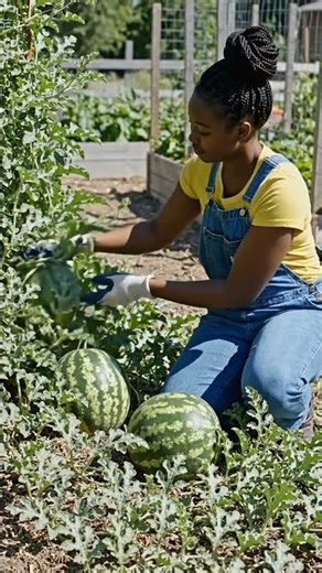 watermelon watering!! #gardening #flowers #garden #gardendelight