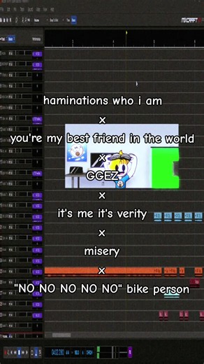 haminations who i am x you're my best friend in the world x GGEZ x its me its verity x misery x