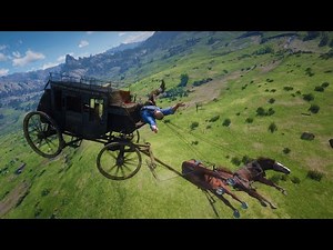The World's Fastest & Most Deadly Stagecoach Ride - 1,000x Speed - Red Dead Redemption 2 PC Mods