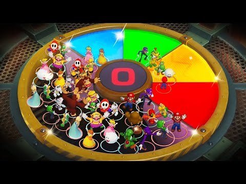 Super Mario Party MiniGames - Mario Vs Yoshi Vs Bowser Vs Bowser Jr (Master Difficulty)