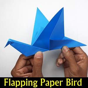 42K views · 1.9K reactions | How to Make Flapping Paper Bird Step by Step Easy Origami Flying Bird Making Ideas. Watch More on youtube.com/easypapercrafts | Creative Art & Craft Ideas | Facebook