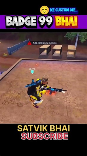 ‪@satvik‬ Badge 99 भाई ke full map custom में ye kya हो gaya🤩‪@Badge99ff‬ #short