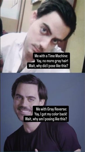 We can reverse gray hair not embarrassing photos #GetYourColorBack #grayreverse