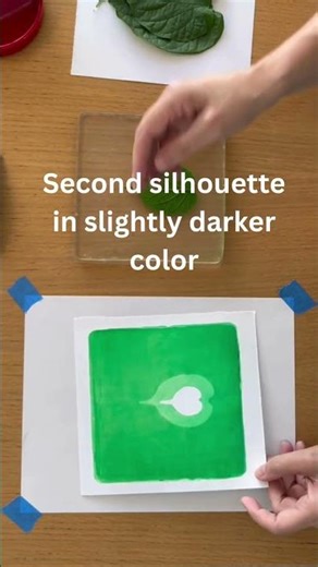 Gel Print Nested Leaves