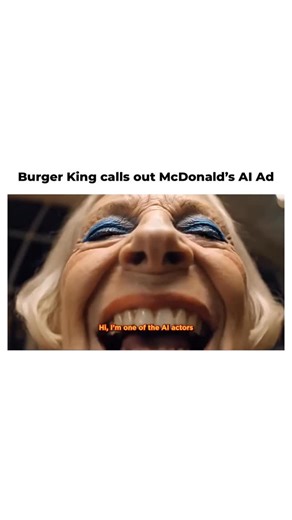 Social Media Dissect on Instagram: "McDonald’s released a fully AI-made holiday ad that faced backlash over ethics and job loss, leading to its removal. Creative agency All Trades Co. responded with a satirical AI ad for Burger King, mocking the campaign and calling out the risks of replacing human creativity with AI. #Mcdonalds #BurgerKing #Brands #Competitor #AI #Advertising #Marketing #SocialMediaDissect"