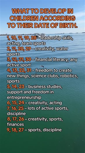 Subscribe!🔥Discover your purpose, talents, and financial potential through your date of birth. WHAT TO DEVELOP IN CHILDREN ACCORDING TO THEIR DATE OF BIRTH. #matrixofdestiny #birthday #dateofbirth #CapCut #psychology #fyp #numerology #horoscope #purpose #tarot