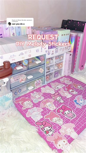 DIY My Melody Stickers for Your Desk Setup!