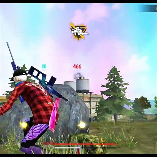 THE FACTORY ROOF CAMPERS 🤡 (AWM GOD Mode ) #freefire #shorts