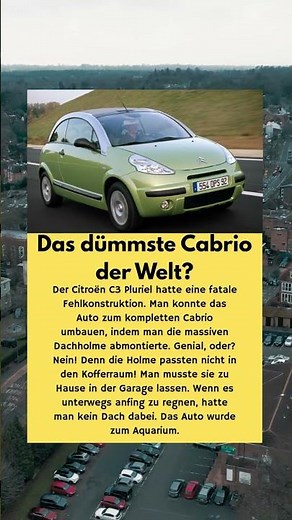 Citroën Pluriel: Wo ist das Dach hin? ☔️🚫