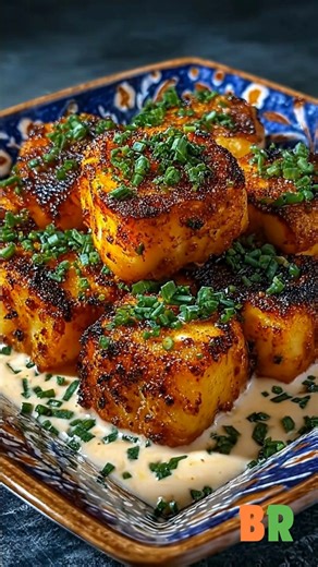 Smoked Paprika Cod Cubes with Garlic Mayo Tender cod cubes are quickly seared with smoked paprika and aromatics to develop a lightly crisp exterior while remaining moist within. Served alongside a chilled garlic mayo, the dish balances gentle smoke, clean seafood flavor, and creamy richness. 🛒Ingredients : 1 pound cod fillets, cut into bite-sized cubes 2 tablespoons olive oil 1 tablespoon smoked paprika 1 teaspoon garlic powder 1 teaspoon onion powder Salt, to taste Black pepper, to taste 2 tab