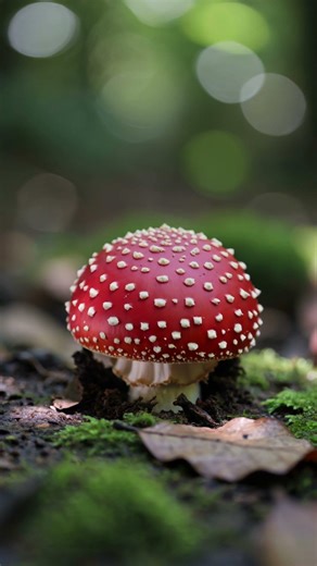 the legendary agaric mushroom develops in stunning detail #nature #fungi