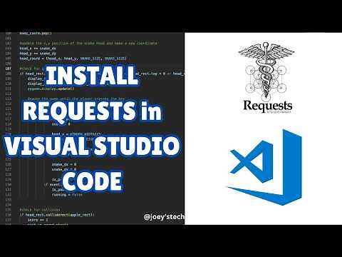 How to install requests in Visual Studio code #requestslibrary
