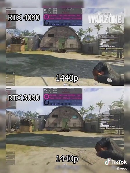 RTX 4090 vs 3090 GPU Comparison in Warzone