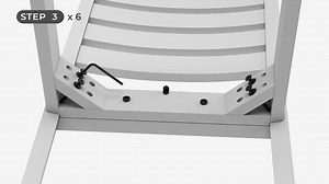 Signature DESIGN BY ASHLEY Skempton 7-Piece Rectangle White MDF Top Dining Room Set Seats 6 D394-425