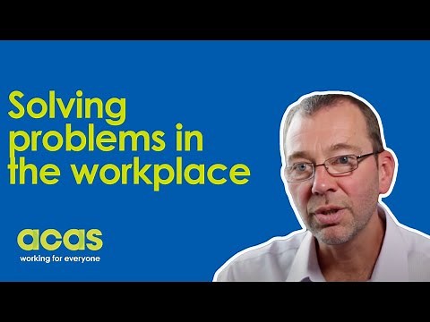 Solving problems in the workplace