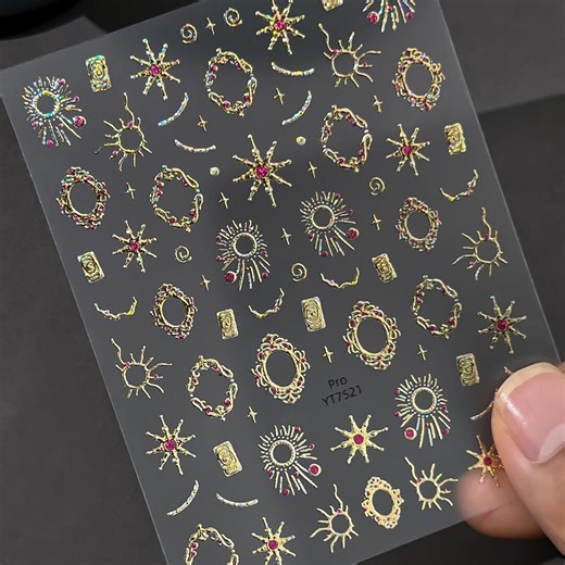 Retro Baroque Patterns Nail Decal Sticker/ Nail Art/ 3D Adhesive/ DIY Use - Etsy