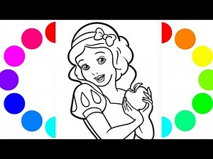 How to Draw Disney Princess Snow white - step by step - Disney Frozen - Drawing for beginners