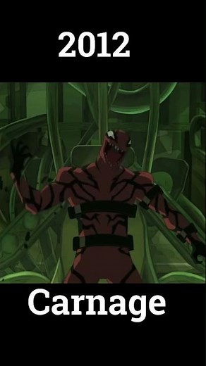 evolution of carnage in cartoon #carnage #venom #spiderman #shorts