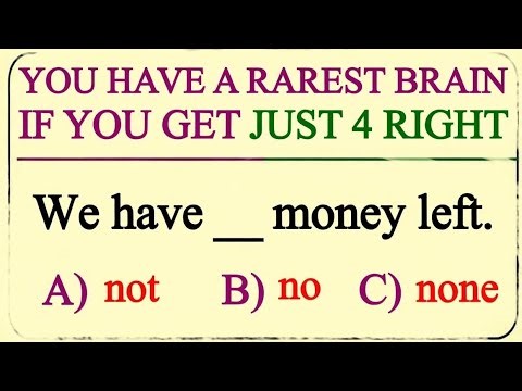 You Have a Rare Brain If You Get Just 4 right 😱
