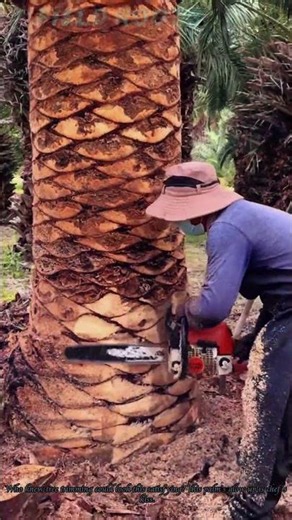 Dragon Scale Pruning on Canary Island Date Palm 🌴
