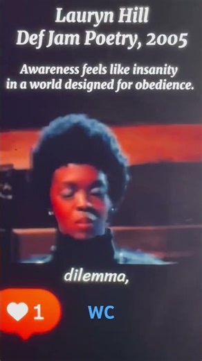 Lauryn Hill: deaf jam, 2005 poetry