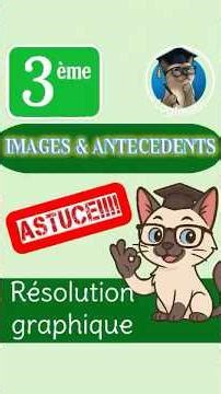 📘 Images & Antécédents 🔥 Lecture graphique facile | 3ème #maths #brevet #images #antécédents