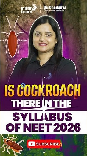 Is Cockroach in NEET 2026-27 Syllabus? | NEET Biology Update | #neet #shorts #education #neetbiology