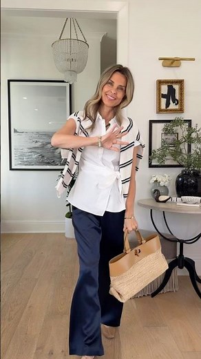 Styling trendy silk pants for everyday! #outfitideas #elevatedstyle #fashionideas #outfitinspo