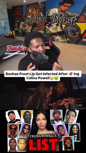 Deshae Frost Lips Got Infected After 💋ing Celina Powell #deshaefrost #deshaefrostclips #celinapowell #fyp