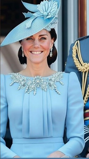 Kate Middleton Radiates Elegance in Stunning Powder Blue Embellished Ensemble
