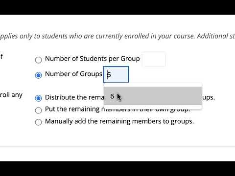 Creating Groups and Group Discussions in Blackboard