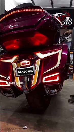 Honda Goldwing custom exhaust installed 🔥💯 #automobile #hondamotorcycles #goldwing1800