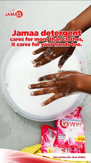 Foamy, fluffy, and full of care! 🌿 Jamaa Detergent’s rich lather lifts stains while keeping your hands soft. Gentle on your skin, fierce on dirt—experience the power of every wash! Like and share with your wash day buddy. #JamaaDetergent #YourPartnerforCleanClothes #EveryStainTellsAStory | Jamaa Soap Ghana