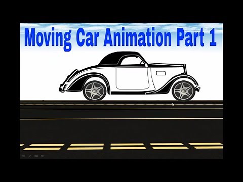 Add animation to PowerPoint: Moving Car animation Part 1