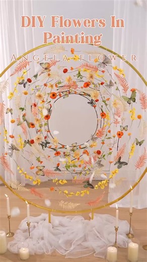 Angela Flower on Instagram: "Circular Arch Floral Arrangement Tutorial: Wedding Decorations, Event Decorations, Birthday Party, Inspiration Creation pls follow us , we will give special discount to new fans！ From : @angelaflowerofficial angelaflowerofficial, Flowers for designers! https://angela-flower.com #angelaflower #backdropdecorcreation #floralinspiration #weddingeventstyling #party #realwedding #weddinginspiration #luxurywedding #romanticwedding #romantycznie #yellowstarryskywedding #flor