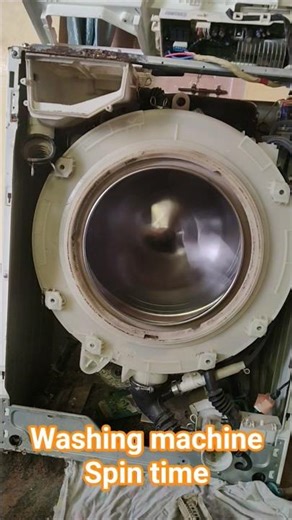 washing machine spin time #laundry #washingmachine #spin #working