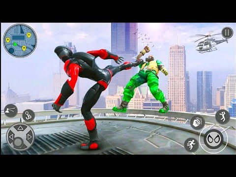 Black Spider Rope Superhero Rescue NY City Mission Game 2026 Part-4 - Android Gameplay