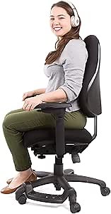 Stand Steady Neutral Posture 8600 | Comfort & Support for Users up to 275 lbs! High Back Ergonomic Chair/Office Chair - Extra Cushion - Larger Seat! (Large/Black)
