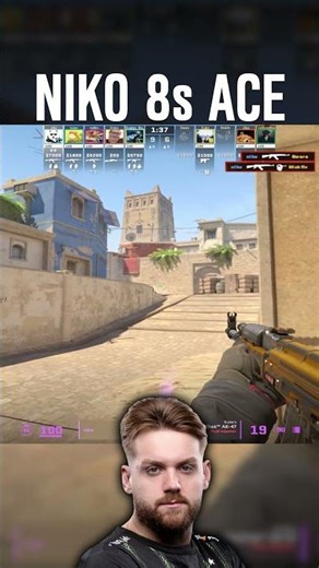 NIKO 8 Second ACE In FACEIT #cs2 #niko #faceit #nebulacs2
