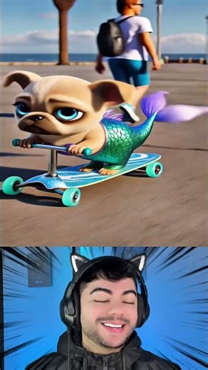 It was her dream to have that mermaid outfit 😳 IB @PoutyFrenchie