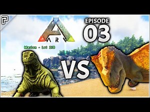 OVERPOWERED MOSCHOPS vs LEVEL 140 ARK REX! | Let's Play ARK: Survival Evolved [The Island]