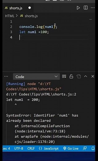 var vs let in JavaScript