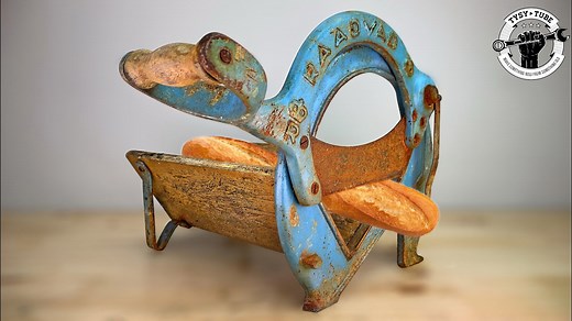 I brought a rusty bread cutter back to life!